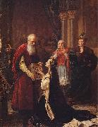 Jozef Simmler Queen Jadwiga's Oath. Germany oil painting artist